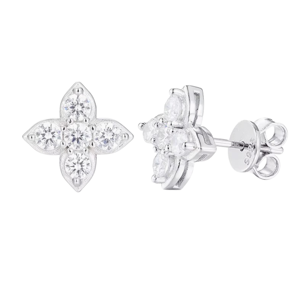 Alila Floral Moissanite Earring