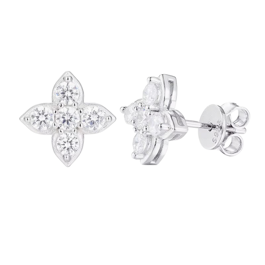Alila Floral Moissanite Earring