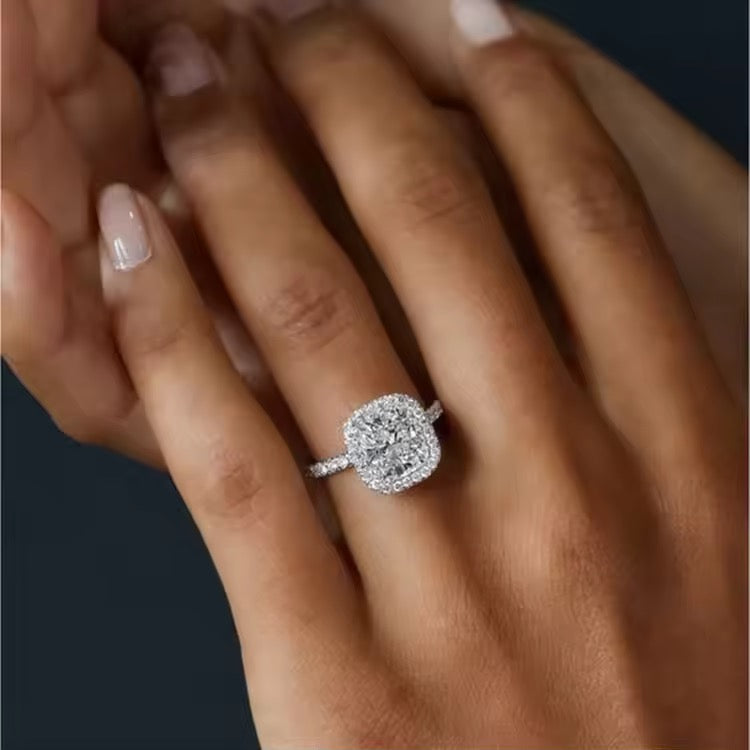 Hermony Halo Engagement Ring